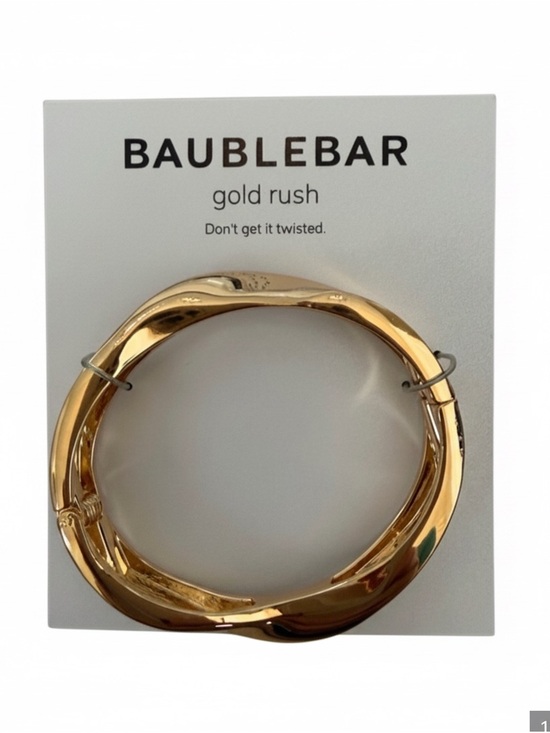 BaubleBar Jewelry - BaubleBar Gold Rush Bangle Bracelet in Don’t Get it Twisted.